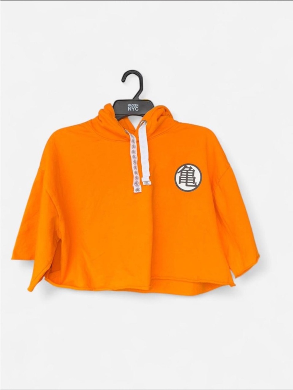 Women’s Orange Cropped Hoodie